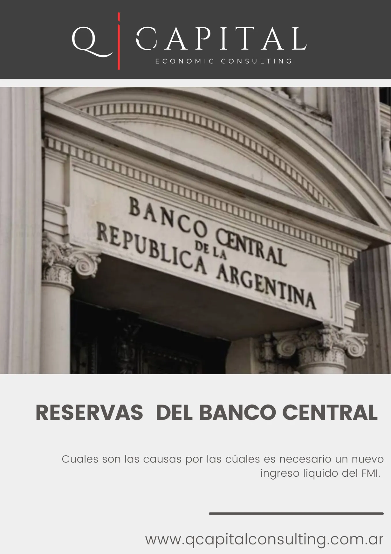 Reservas del BANCO CENTRAL
