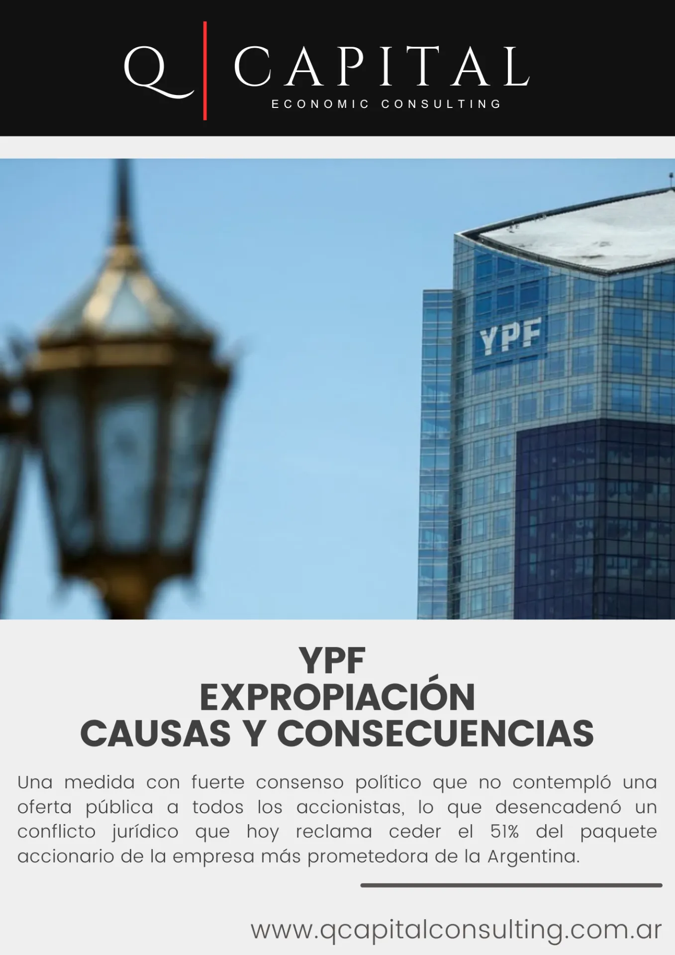 YPF expropiación causas y consecuencias