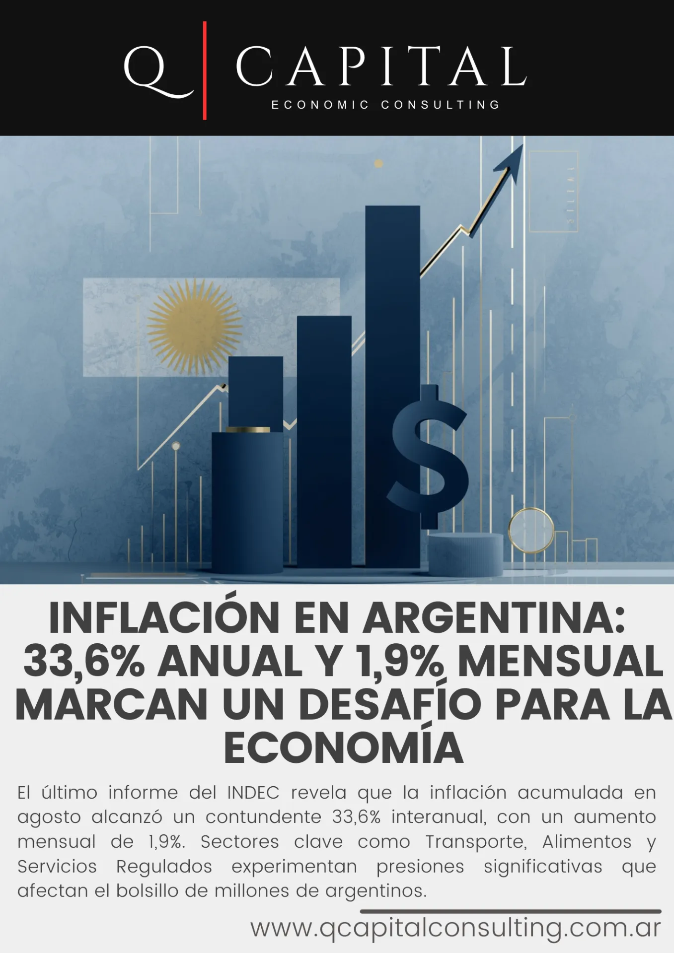 Inflación en Argentina: 33,6% anual y 1,9% mensual en agosto 2025 marcan un desafío urgente para la economía