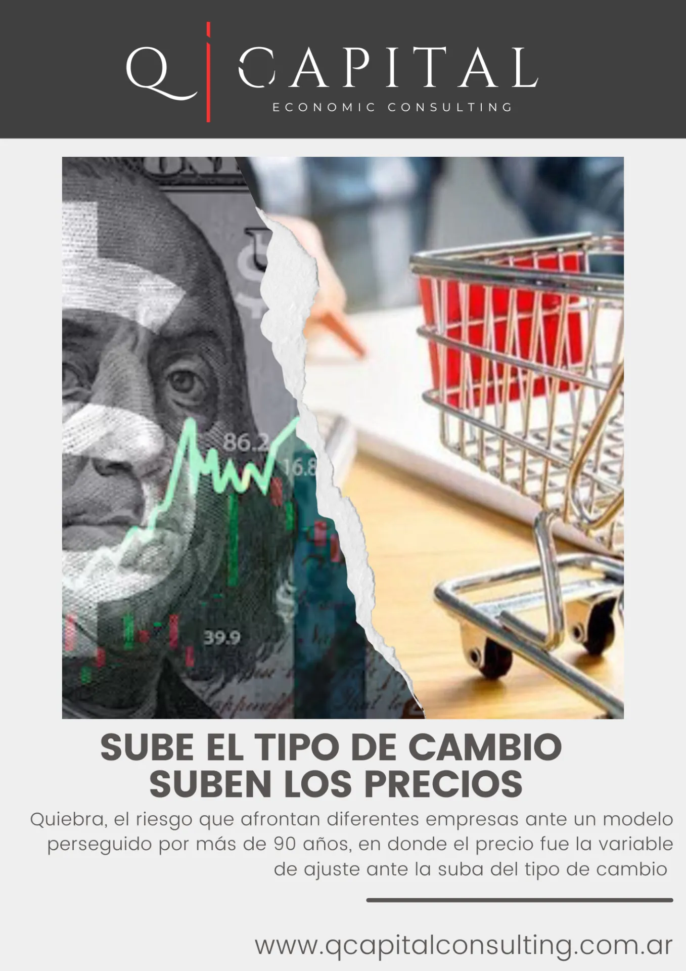 Sube el tipo de cambio suben los precios
